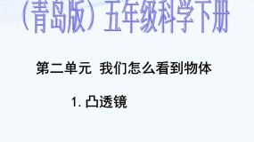 小学科学青岛版 (五四制)四年级下册13 凸透镜教学课件ppt