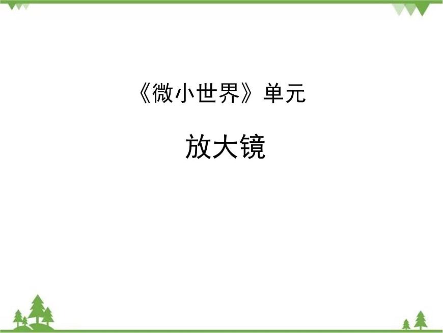 第1單元 第1課 放大鏡課件PPT第1頁(yè)