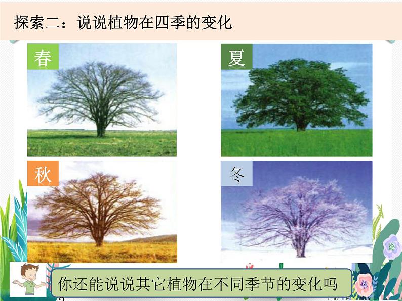 教科版科学 二上1-6《不同的季节》课件PPT05