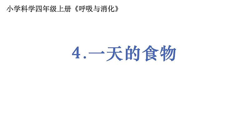 4教科版科学 .2.4《一天的食物》课件PPT01