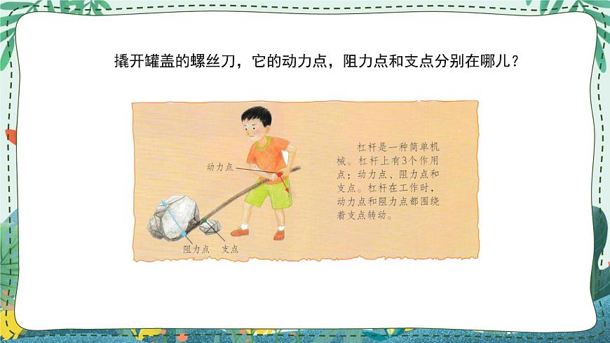 人教鄂教版科學五下 4.11 杠桿 課件PPT第7頁