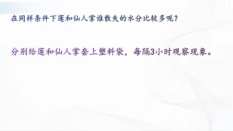 冀人版科学三年级下册 第6课-仙人掌与莲 教学课件第4页