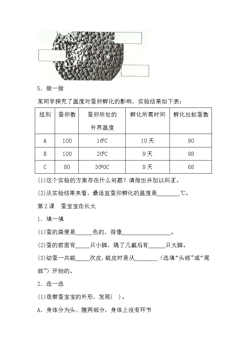 新湘科版科学四下 第二单元 知识点整理与精练(含答案)第3页