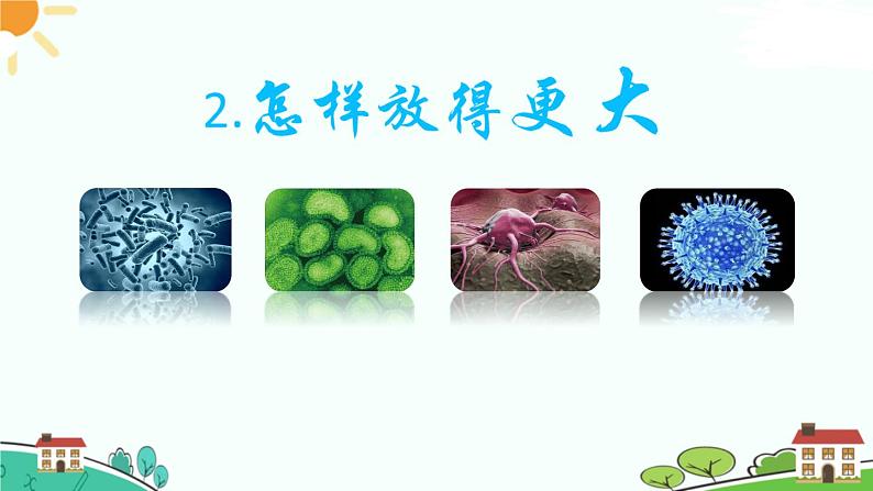 新教科版六年级上册科学1.2怎样放得更大 课件+教案+练习含答案+素材01