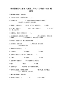 小學科學8.動物的一生同步練習題