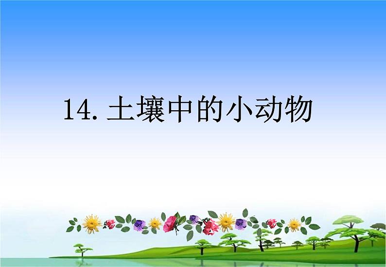 14.土壤中的小动物教学课件第1页