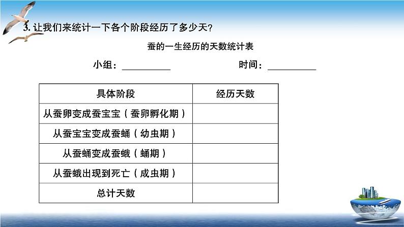 2020新教科版三年级下册科学第6课时蚕的一生练习题课件(9张PPT) 试卷03