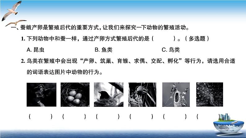 2020新教科版三年级下册科学第7课时动物的繁殖练习题课件第2页