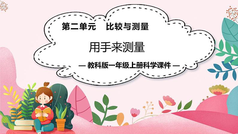 教科版科学一年级上册 第二单元 比较与测量 3.用手来测量 课件01