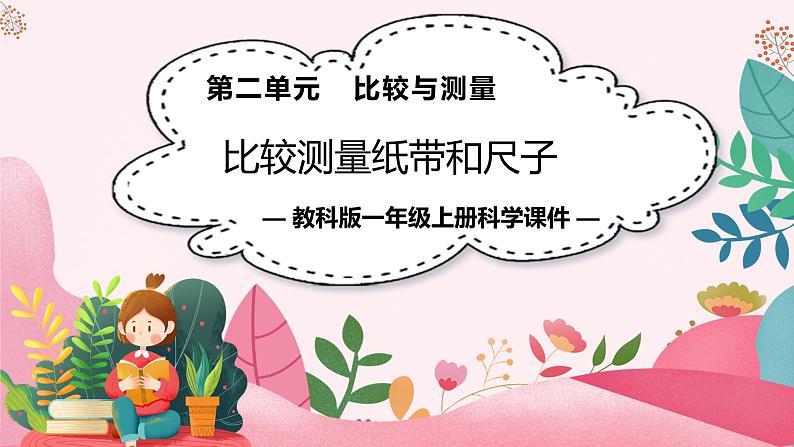 教科版科学一年级上册 第二单元 比较与测量 7.比较测量纸带和尺子 课件01