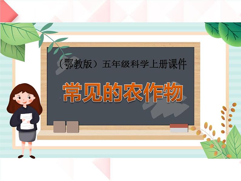 五年级上册科学课件-第19课《常见的农作物》| 鄂教版 (共7张PPT)01