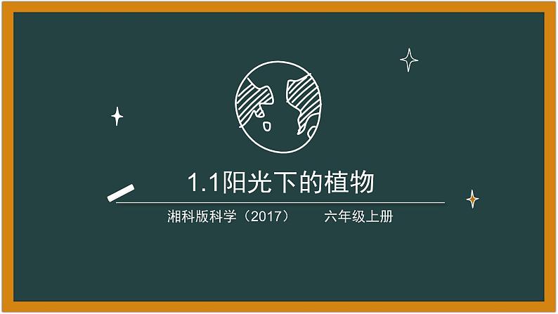 湘科版科学(2017)1.1 《阳光下的植物》课件第1页