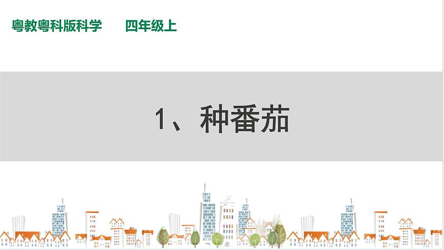 粵教粵科版科學(xué)四上1.1《種番茄》PPT課件第1頁(yè)