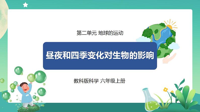 教科版六上科学 2.7《昼夜和四季变化对生物的影响》课件+教案+练习+素材01