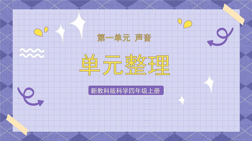 第一單元《聲音》單元整理 課件第1頁