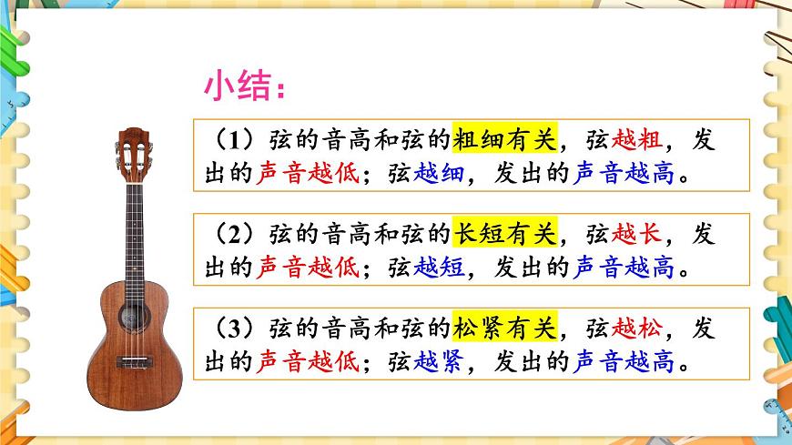 1.7 讓弦發(fā)出高低不同的聲音第8頁(yè)