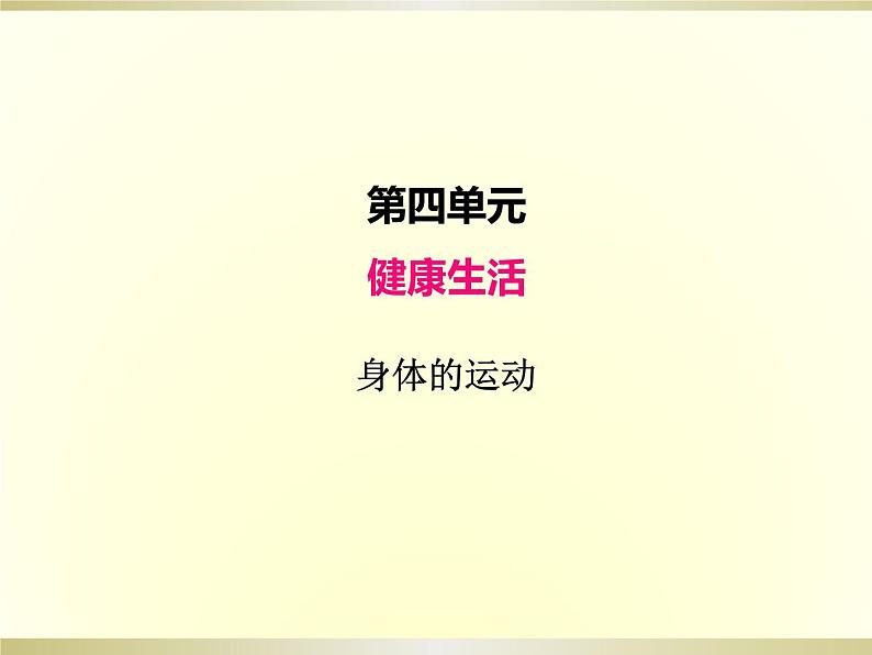 小学科学教科版五年级上册第四单元第2课《身体的运动》课件(2022新版)第1页