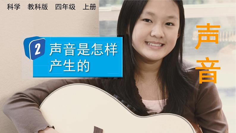 教科版四年级科学上册课件 第一单元 声音 2 声音是怎样产生的01