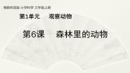 科学三年级上册6 森林里的动物教学ppt课件