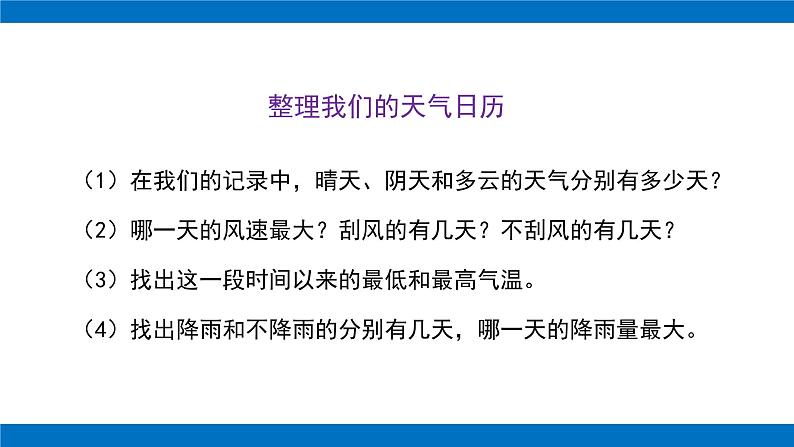 3.7 整理我们的天气日历(课件)第4页