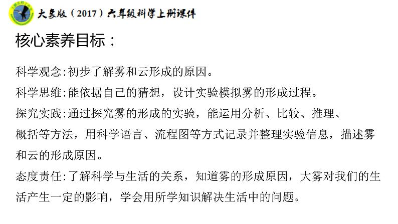 大象版(2017)六年级科学上册2.1雾和云课件+素材02