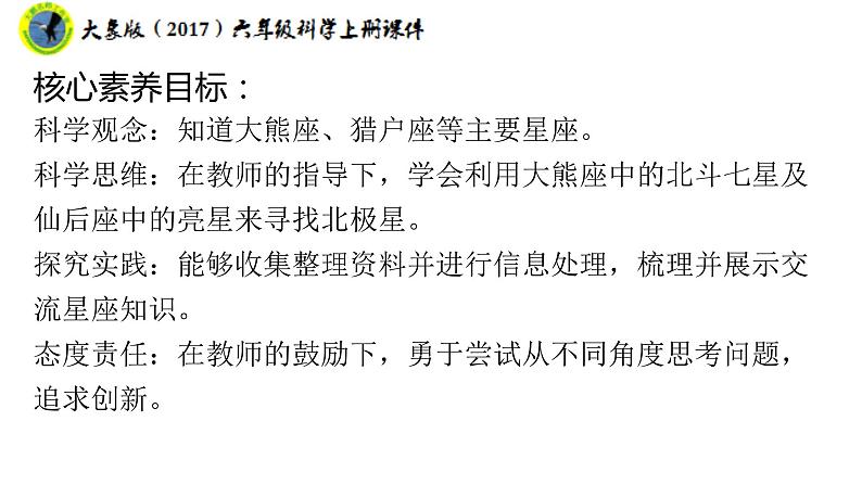 大象版(2017)六年级科学上册3.3星座课件+素材02