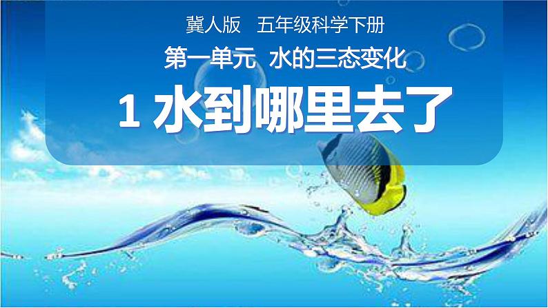 第一课《水到哪里去了》课件第2页