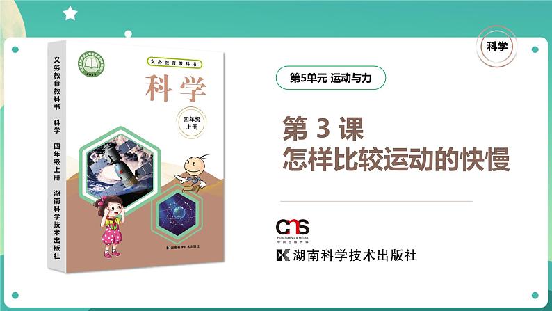 湘科版科学四年级上册:5.3 怎样比较运动的快慢 PPT课件+视频01