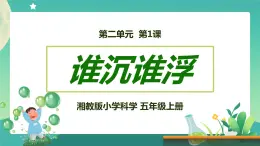 湘科版科学五上：2.1 谁沉谁浮 PPT课件