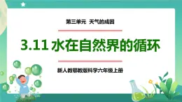 新人教鄂教版科学六上：3.11 水在自然界的循环PPT课件+视频