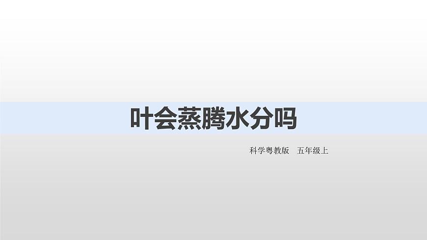 2022版粵教粵科版五年級(jí)上冊(cè)第5課《葉會(huì)蒸騰水分嗎》課件第2頁(yè)