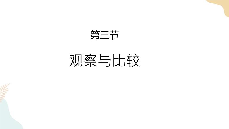 二年级下册科学课件-2.3观察与比较 教科版第1页