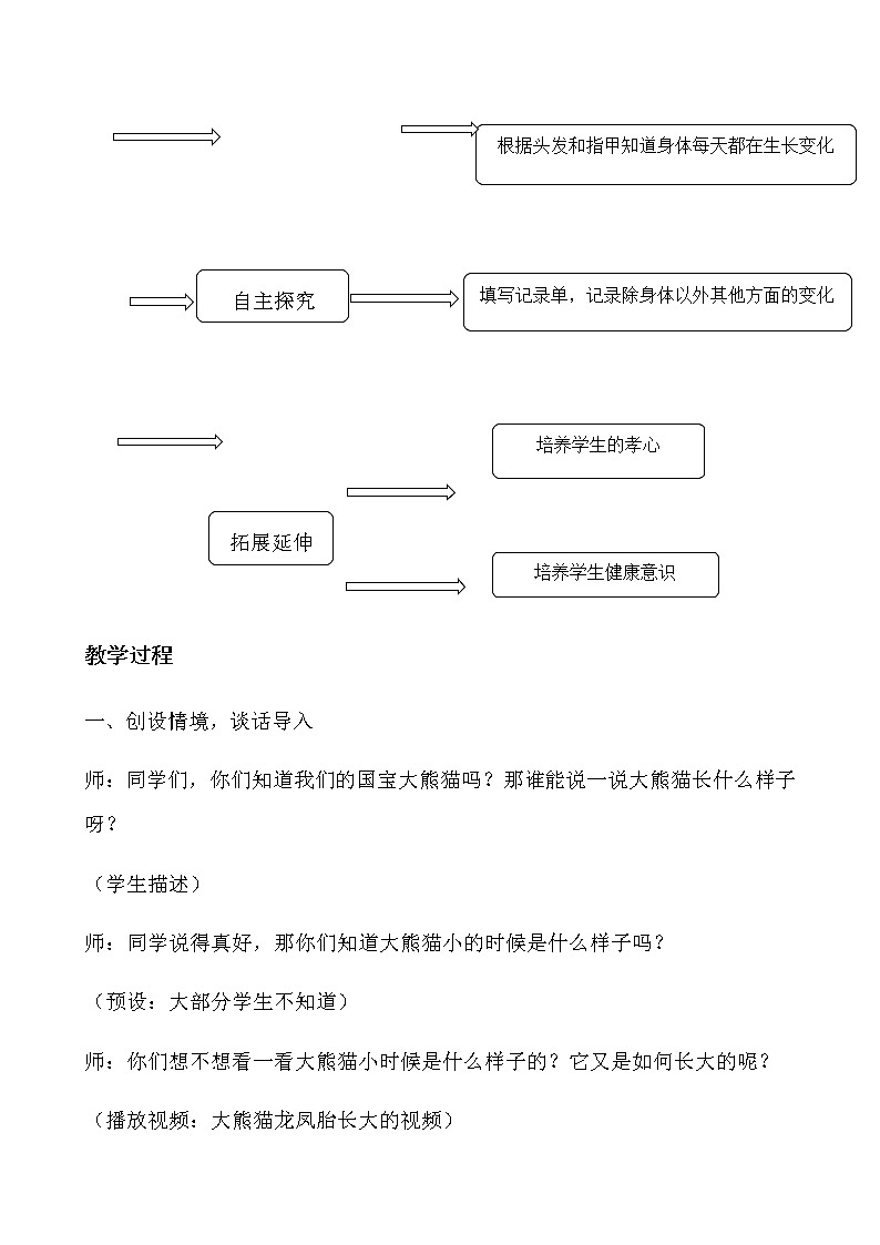 教科版(2017秋)二年级下册科学教案5 发现生长-教案03