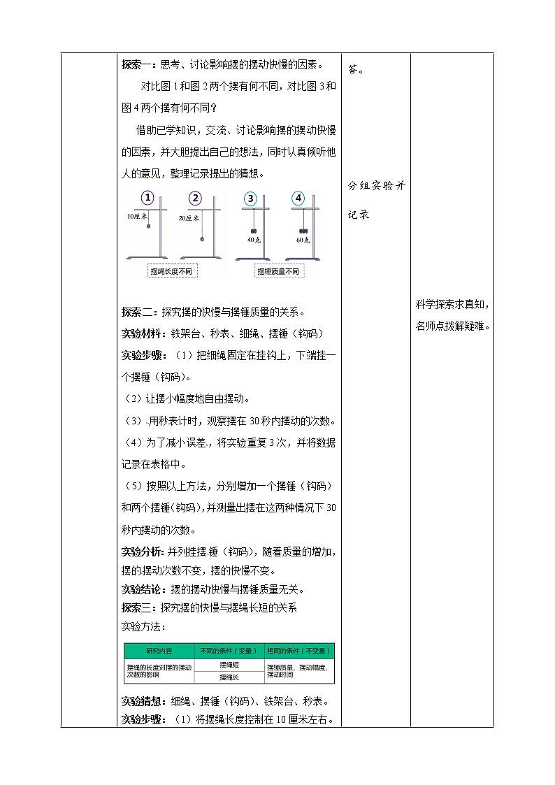 五年级上册科学资料包-3.5摆的快慢【课件+教案+试题+素材】教科版02