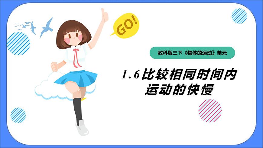 1.6《比較相同時間內(nèi)運動的快慢》課件 教科版三下科學(xué)第1頁