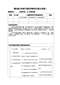 新湘科版科學(xué)（2017）六年級(jí)下冊(cè)教學(xué)計(jì)劃及教學(xué)進(jìn)度表