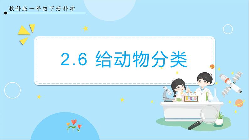 2.6《给动物分类》课件第1页