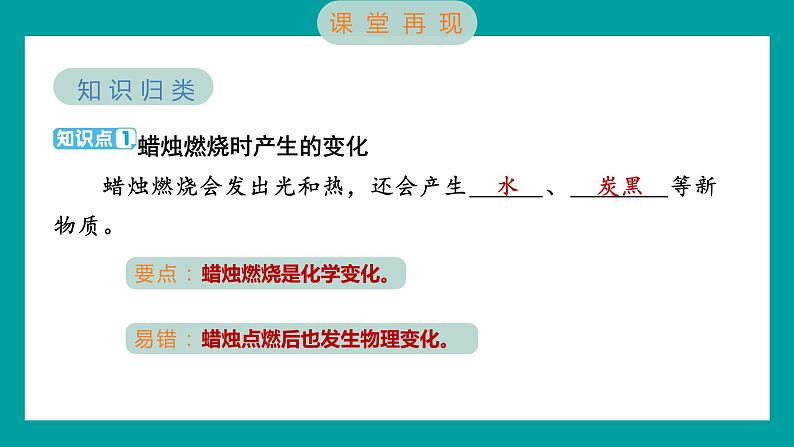 4.3 发现变化中的新物质(习题课件+知识点梳理)教科版六年级科学下册02