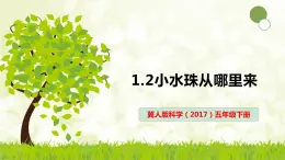 冀人版科学（2017）五年级下册1-2《小水珠从哪里来》课件