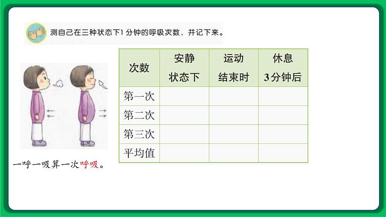 苏教版科学三年级上册——5.17 运动和呼吸(课件)第3页
