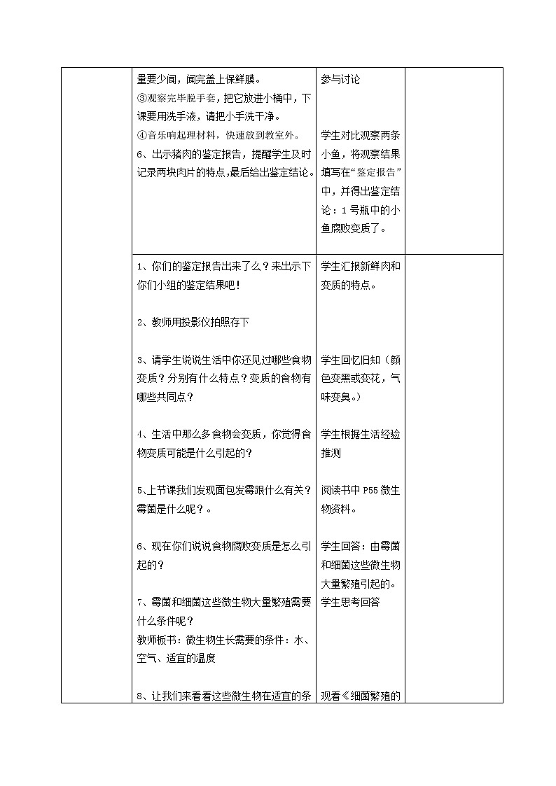 3.6 减慢食物变质的速度 课件+教案03