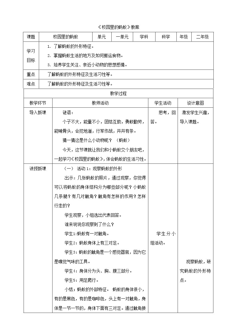 1.2 《校园里的蚂蚁》课件+教案+练习+素材01