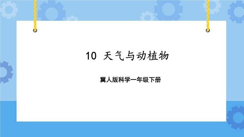 10 天气与动植物(课件)一年级下册科学冀人版01
