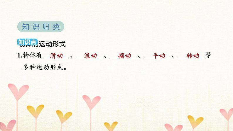 教科版三年级科学下册第1单元第2课时各种各样的运动习题课件03