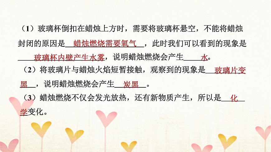 教科版六年級(jí)科學(xué)下冊(cè)第4單元第3課時(shí)發(fā)現(xiàn)變化中的新物質(zhì)習(xí)題課件第6頁(yè)