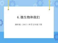 6·微生物和我们_湘科版（2017）科学五年级下册教学课件