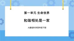 《和谐相处是一家》（课件）四年级下册科学大象版