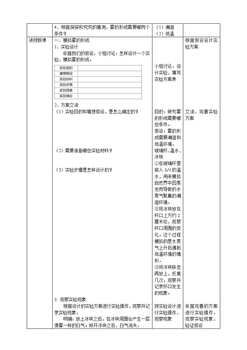 大象版六上科学 2.1《雾和云》课件+教案02