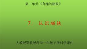 小学科学人教鄂教版 (2017)一年级下册7 认识磁铁评课ppt课件