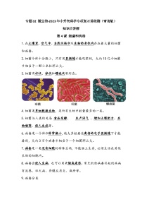 专题02 微生物——2023年小升初科学青岛版专题复习知识点讲解+巩固练习（含答案）